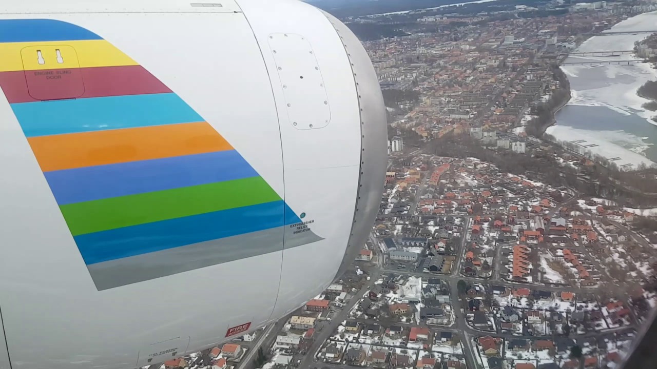 Approach to Umeå airport