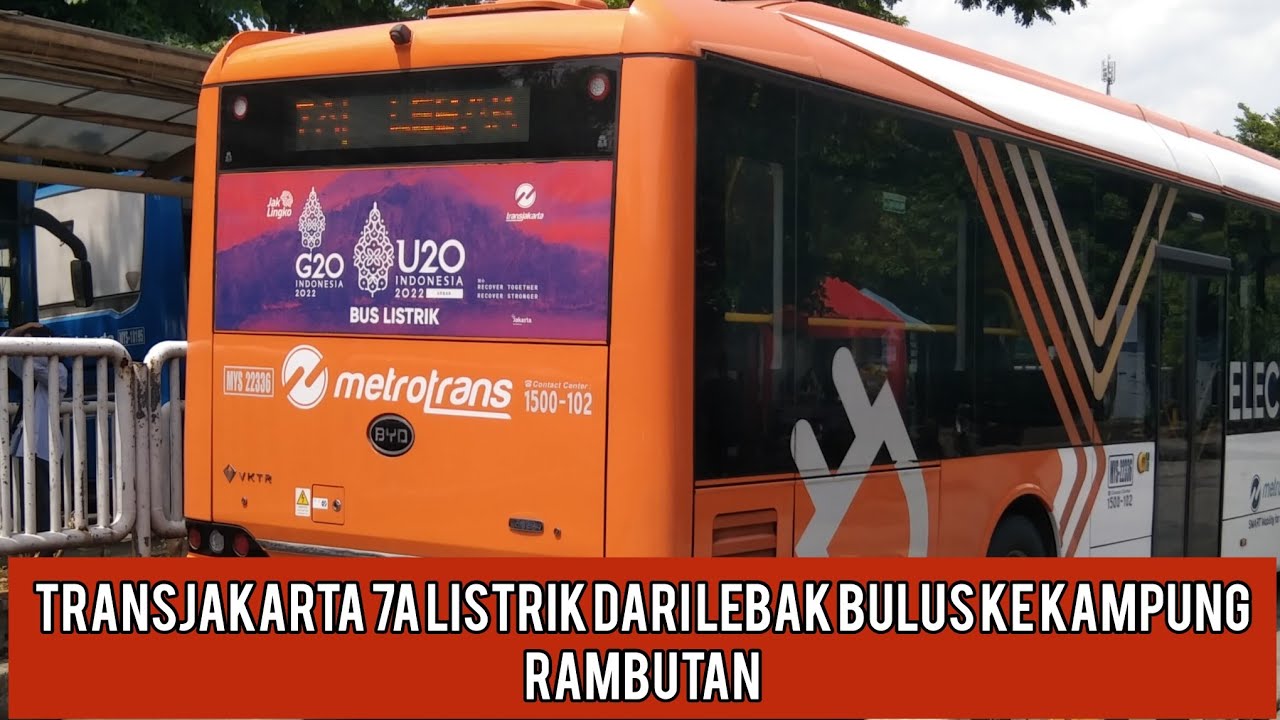 Full Trip Transjakarta 7A dari Lebak Bulus ke Kampung Rambutan dengan bis listrik BYD Mayasari Bakti