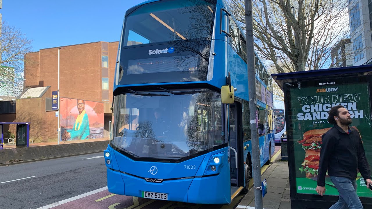 First Solent | CMZ 5303 71003 | U1 to Portsmouth University (Full Circular Route)