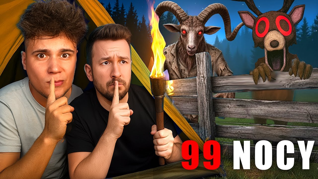 Przetrwaliśmy 999 NOCY w lesie z człowiekiem kozą? *99 DNI W LESIE*