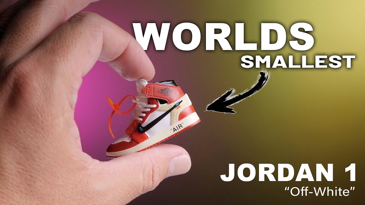 World's SMALLEST Jordan 1 Off White | Buy My Sneaker X Häagen-Dazs