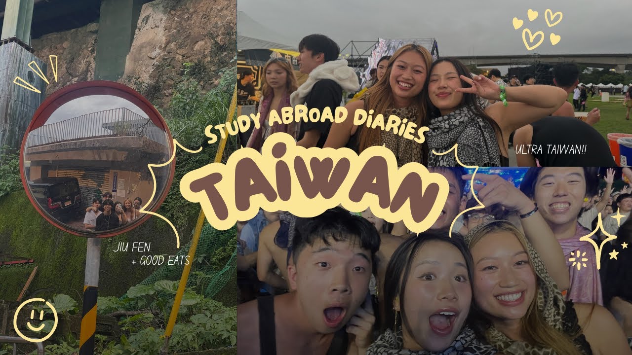 study abroad diaries | taiwan edition *ੈ✩‧˚ sightseeing in jiu fen, good eats, ultra taiwan