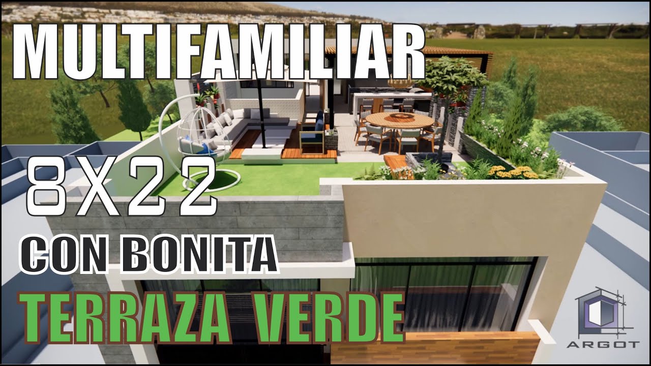 vivienda multifamiliar de 4 pisos de 8x22m en Cerro Colorado - Arequipa