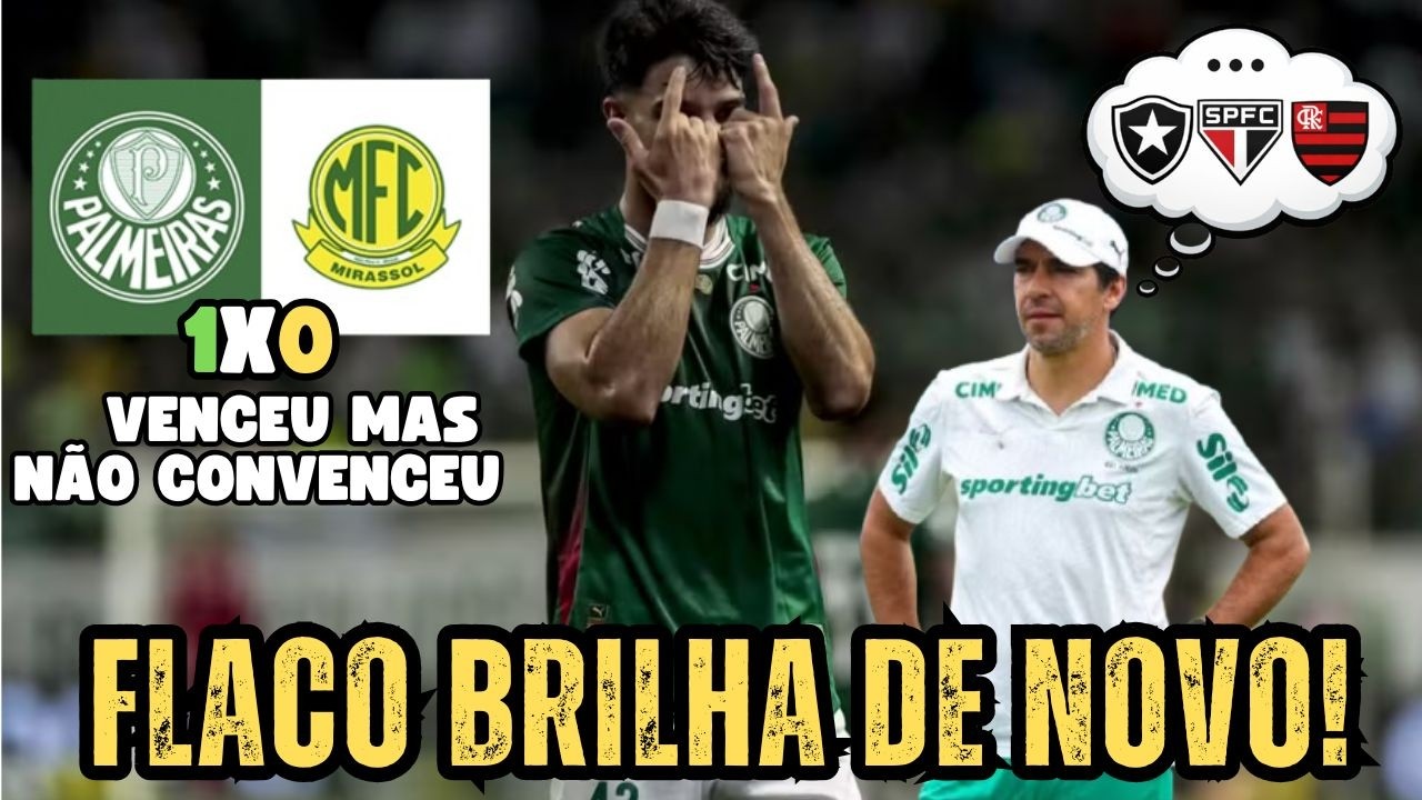 🔴#AOVIVO|🐷VERDÃO VENCE! FLACO BRILHA MAS O FUTEBOL PREOCUPA!😬FLAMENGO NA COLA E SPFC LIDERA O BR26🏆
