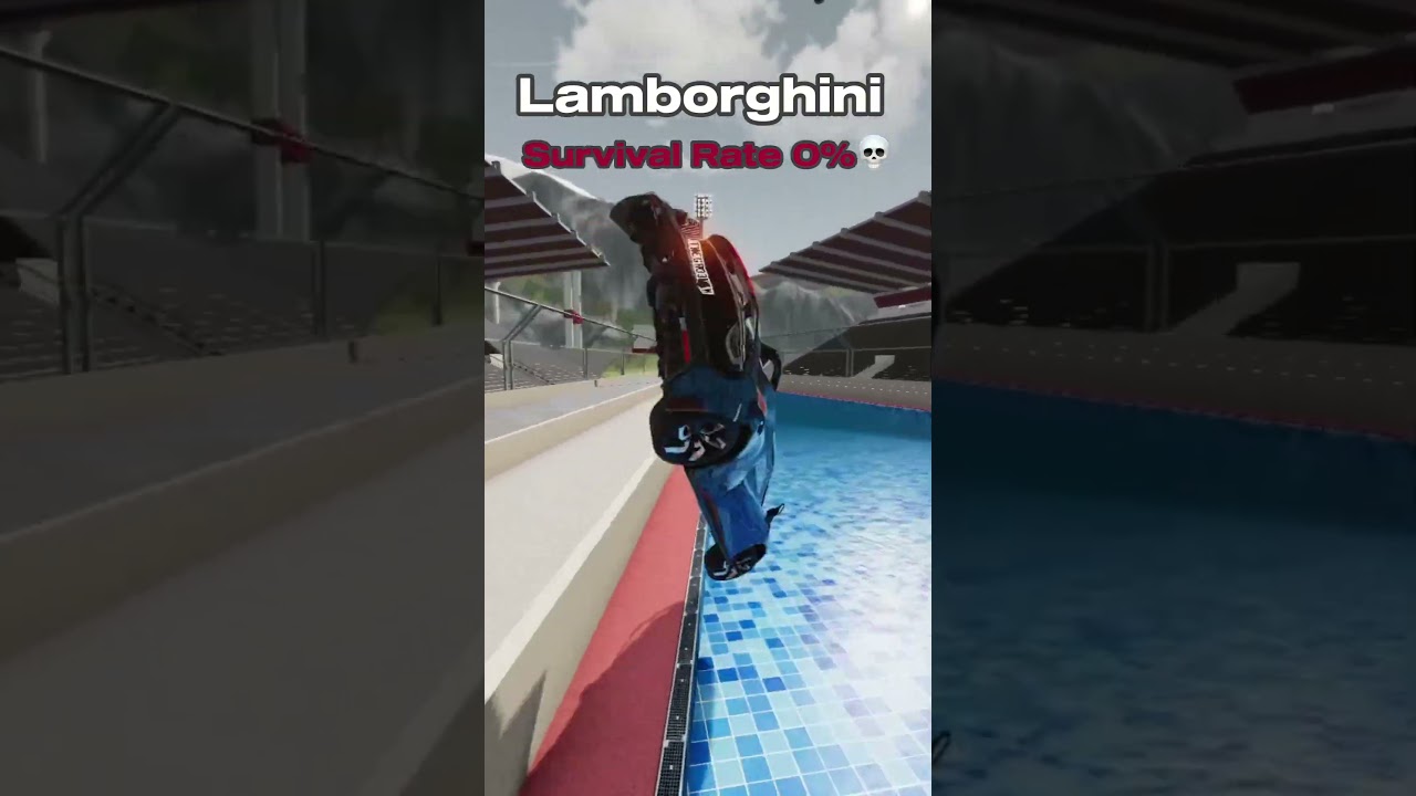 Which zone U Surviving💀 #beamngdrive #beamngcrashes #fyp #cars #shorts #brainrot #crashtest