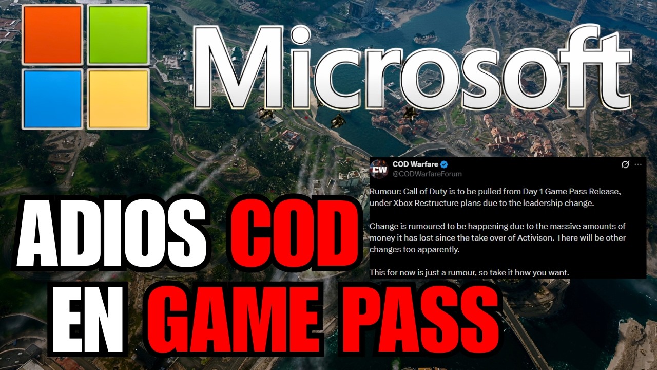 CALL OF DUTY DESAPARECE DEL GAME PASS