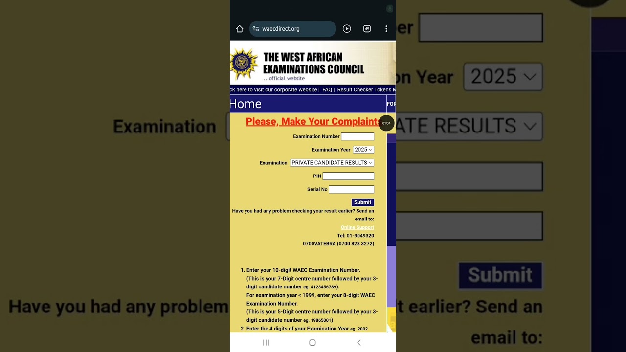 CHECK YOUR WAEC GCE RESULT WITH THESE SIMPLE STEPS BY MTOT TUTORS 