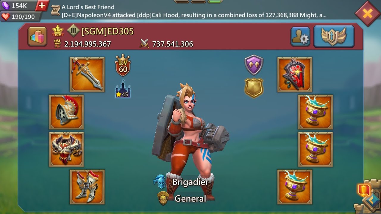 Lords Mobile - Burning Players In One Hit, And Some Caps! lol