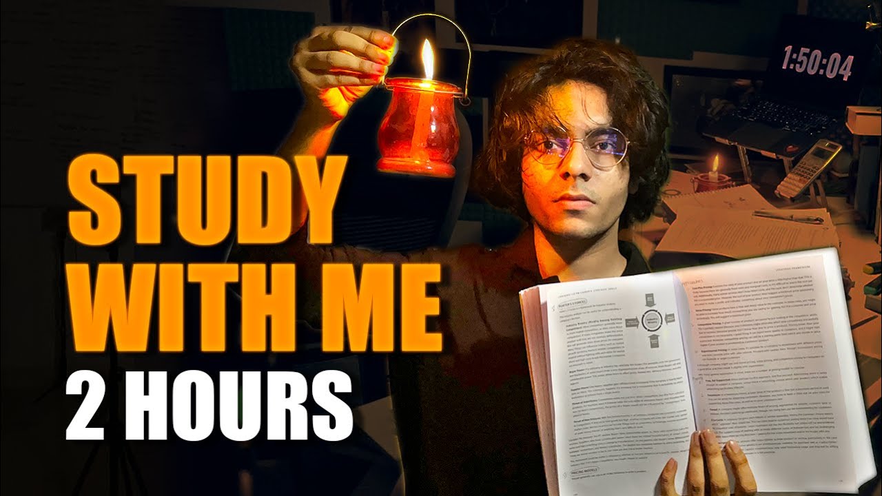 2 HOUR STUDY WITH ME | Dark Academia | Late Night Study