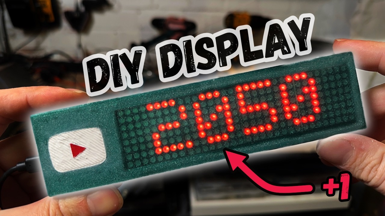Ich habe eine LED-Anzeige selbst gebaut - 2000 Abonnenten Special!