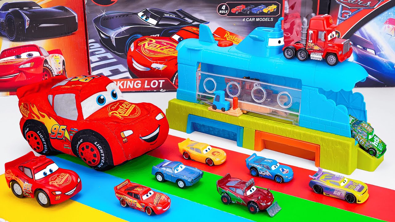 Lightning McQueen Super Unboxing 🚗💨 | Disney Cars Submarine Playset with Monster Trucks #mcqueen