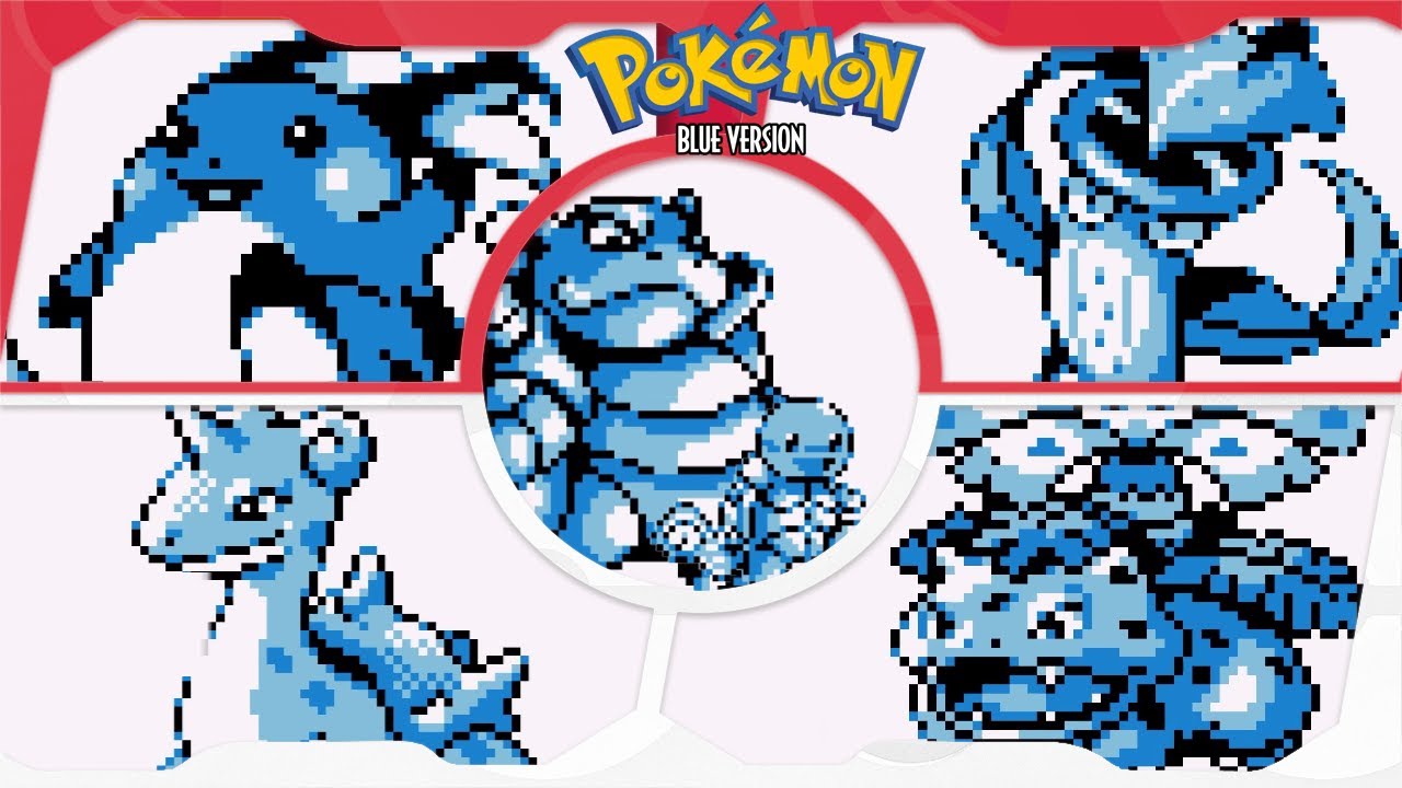 Pokemon Blue for GB ⁴ᴷ Full Playthrough (Solo Squirtle/Blastoise) V2