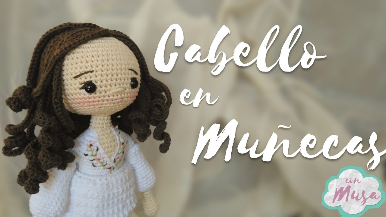 Tutorial Cabello para Amigurumi / Tejido paso a paso a crochet / cómo hacer cabello de muñecas