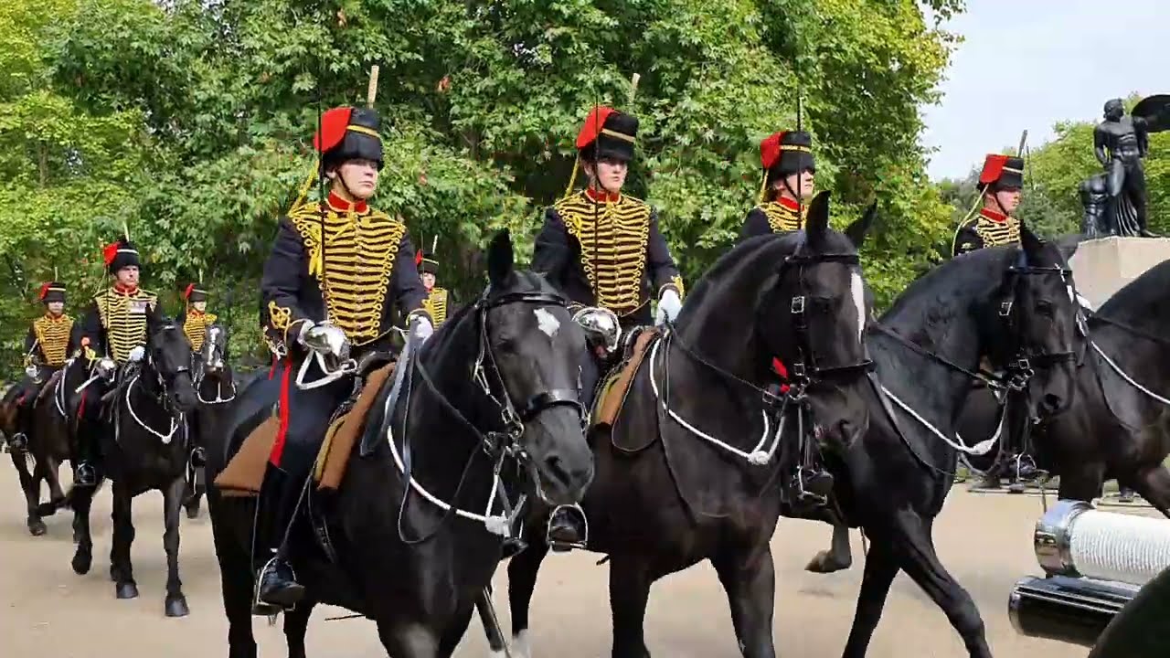 King's Troop Royal Horse Artillery at Queen Elizabeth's Funeral