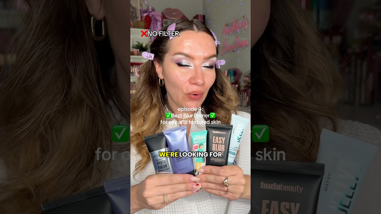 ep 4: BEST BLUR PRIMER✅ for oily and textured skin #primer