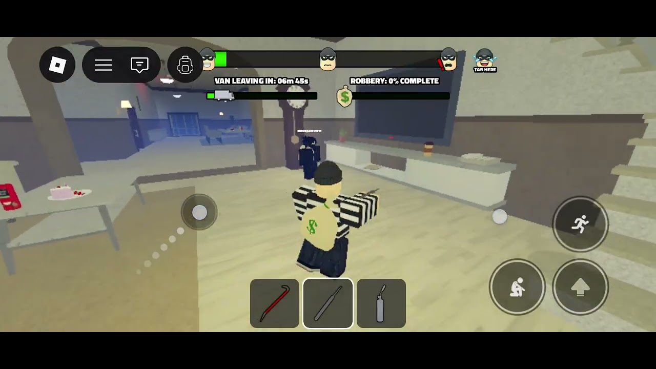 كنت بلعب لعبه لعبه escape the tsunami for brainrot اضطريت اغير اللعبه ولعبت لعبه Rob it انهي لعبه 