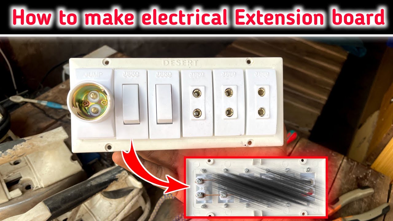 How to make electrical Extension board at home | home wiring basics | #jkelectric27 