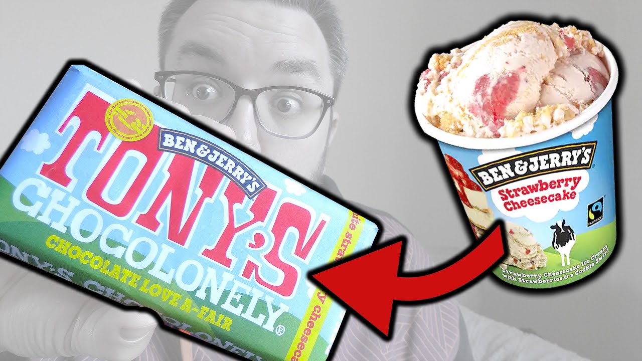 Tony's Chocolonely Ben & Jerry's Strawberry Cheesecake Review