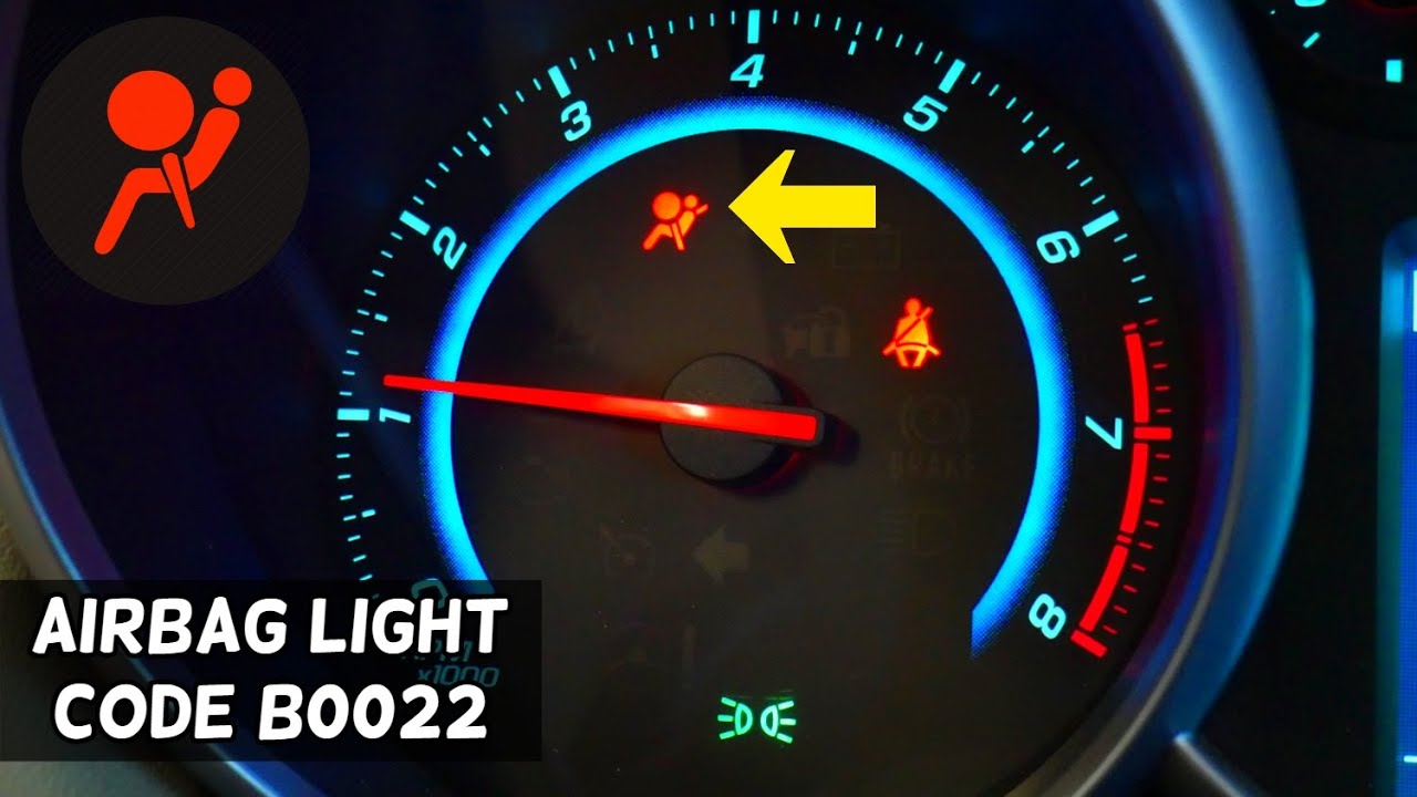 AIRBAG LIGHT ON CODE B0022, B0022 04 FIX CHEVROLET, BUICK, GMC, CADILLAC, CHEVY, OPEL