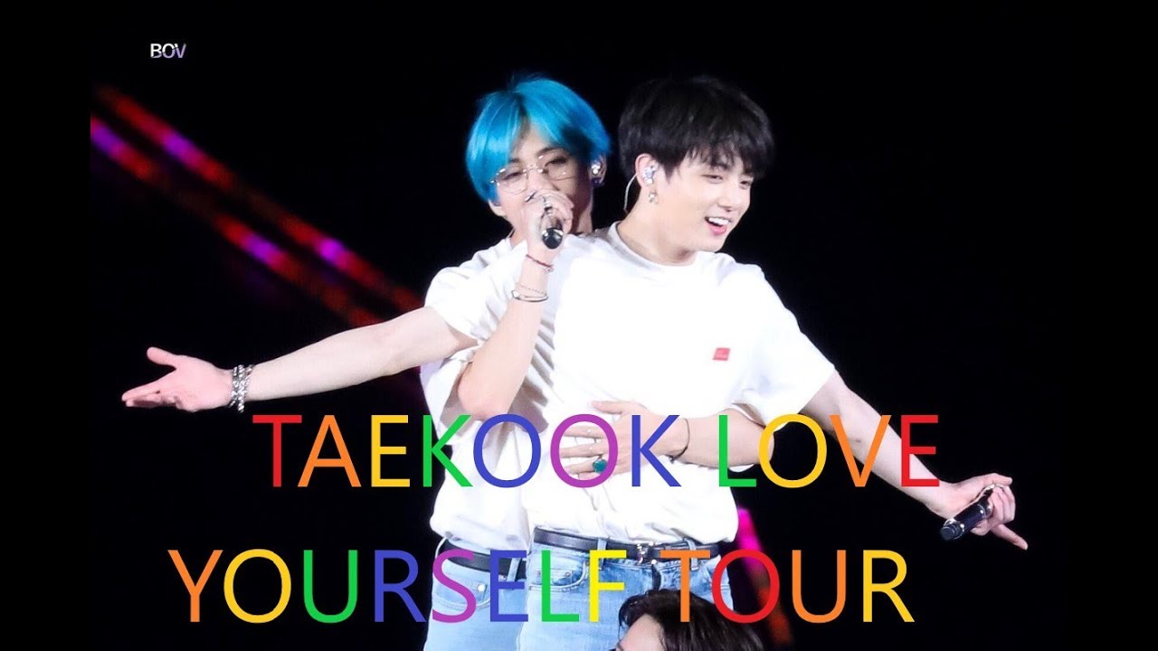 Taekook/Vkook moments during Love Yourself Tour