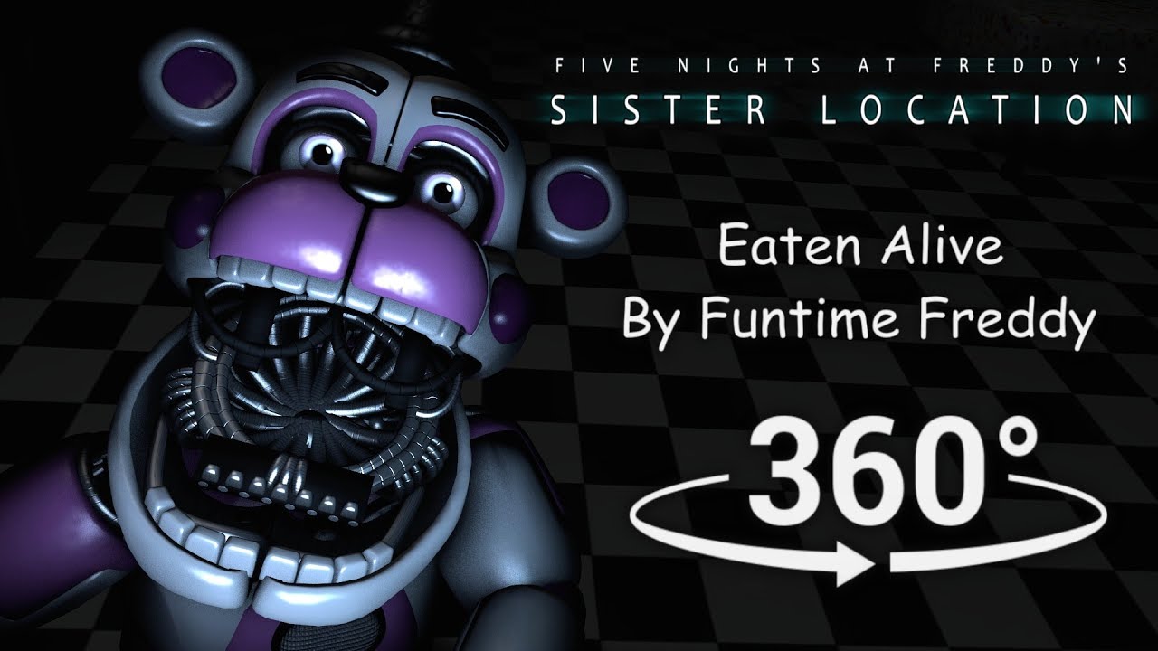 360&deg;| Eaten Alive by Funtime Freddy - FNAF Sister Location [SFM] (VR Compatible)