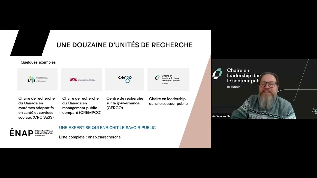 Séance d'information virtuelle   Recherches sur les principes et enjeux du leadership