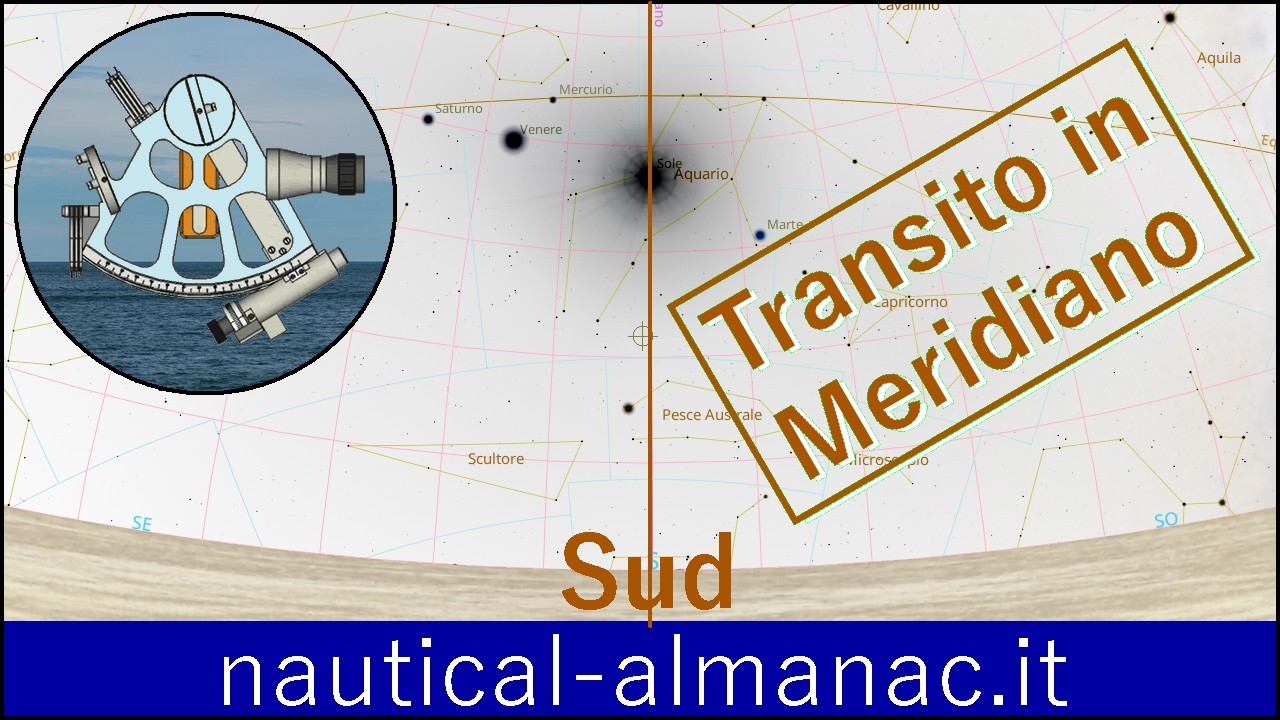 S1-09 Transito in meridiano di un astro - Transit of a star across the meridian.