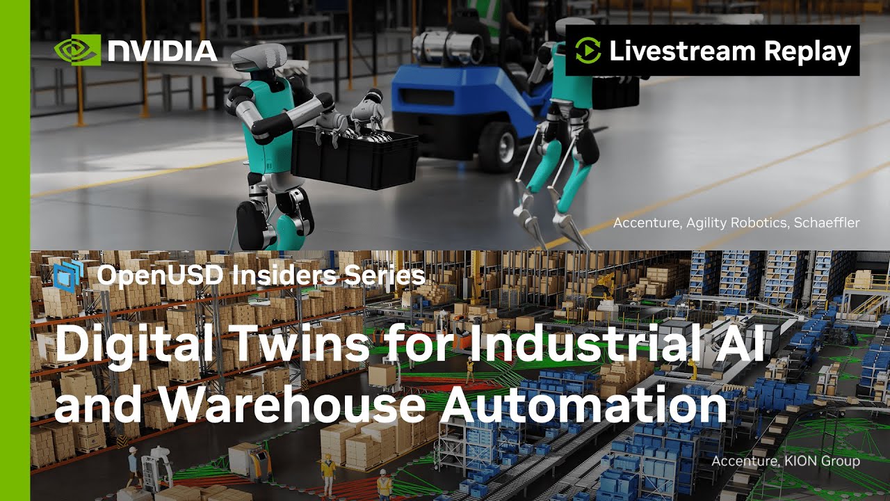 Digital Twins for Industrial AI and Warehouse Automation