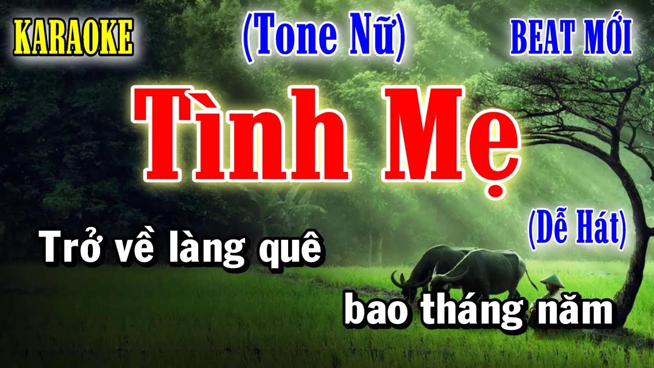 Tình Mẹ (Ngọc Sơn) - Karaoke Tone Nữ ✦ Âm Thanh Chuẩn | Yêu ca hát - Love Singing |
