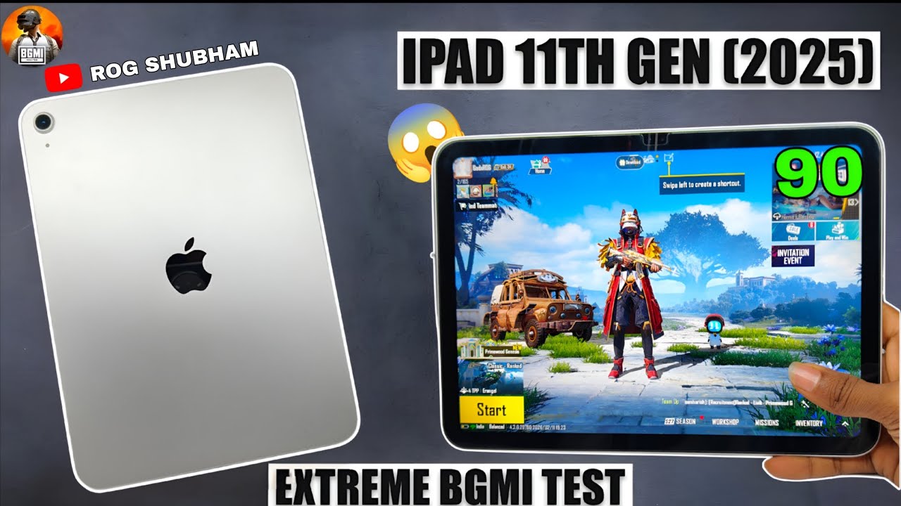 iPad 11 A16 BGMI Graphics Test (SMOOTH+ 90FPS ) 🔥 | PUBG Mobile Gaming 2026 Worth it or Not 🚫