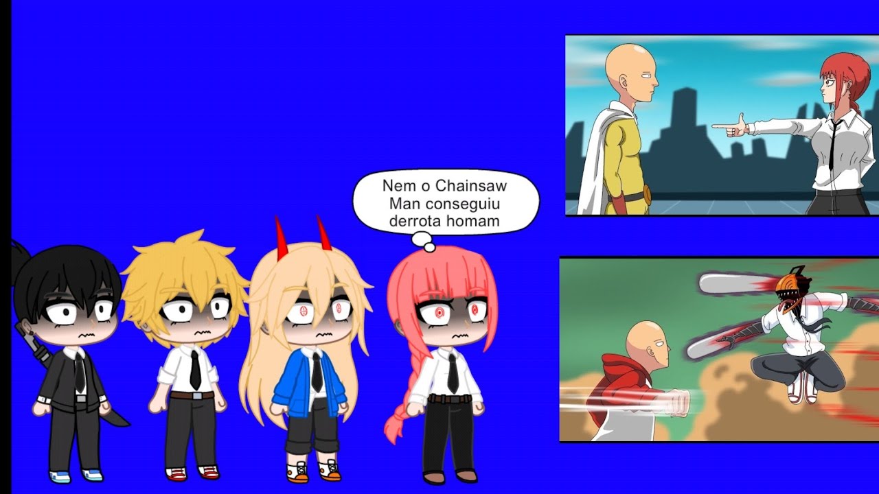 Chainsaw man react 2 animações