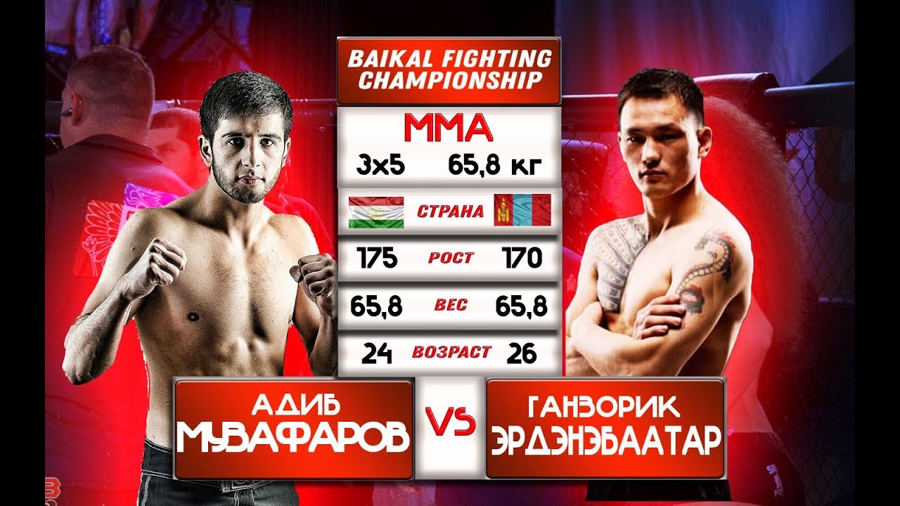 Adib Muzafarov VS Ganzorig Erdenebaatar (145LBS/3*5)