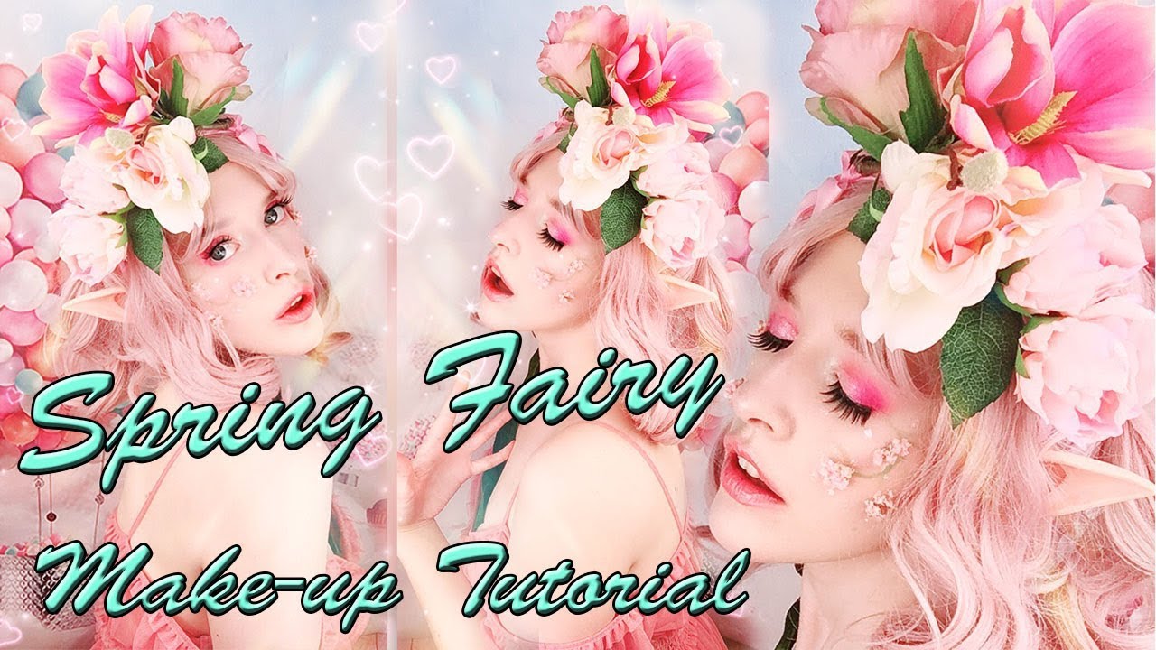 Spring Fairy Look Make-up Tutorial + DIY Headpiece
