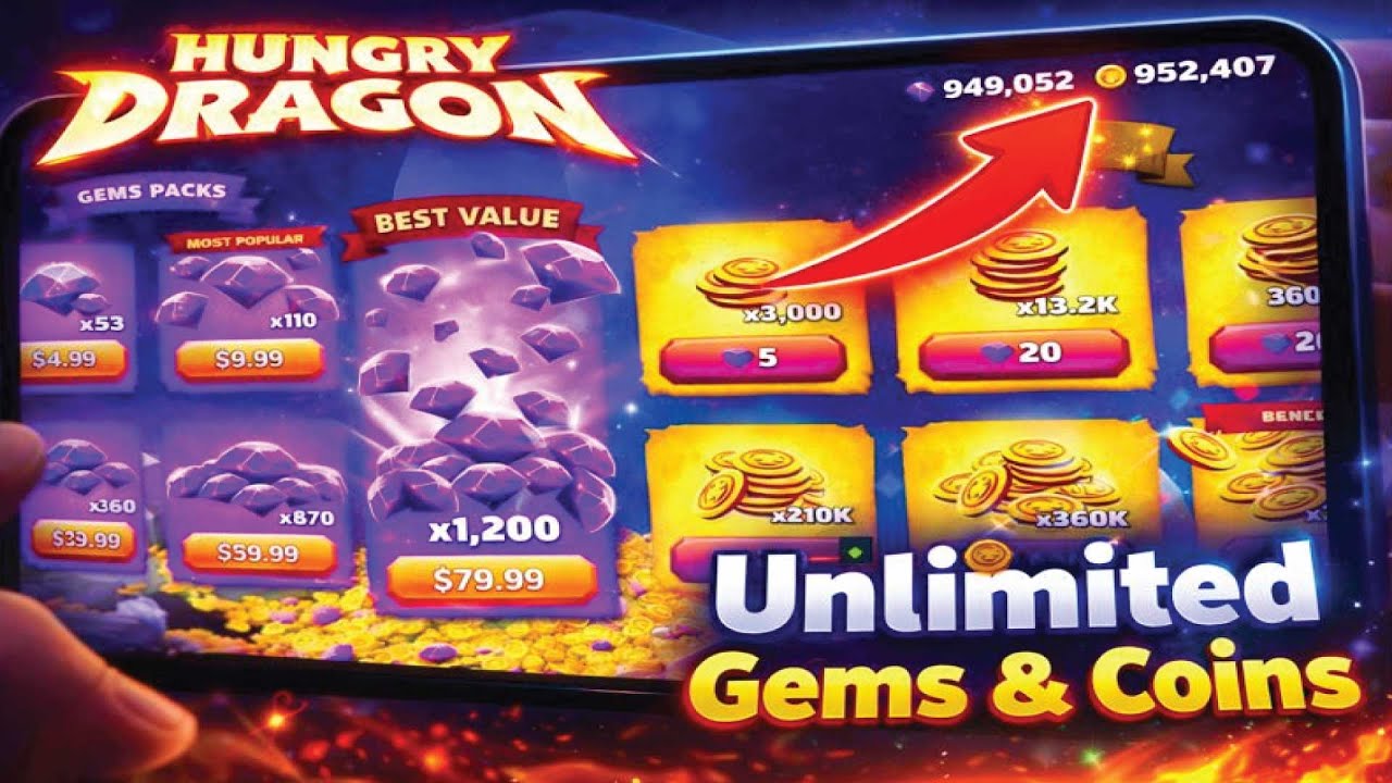 Hungry Dragon Gems Glitch – How to Get Unlimited Gems (Easy & Safe) 2026