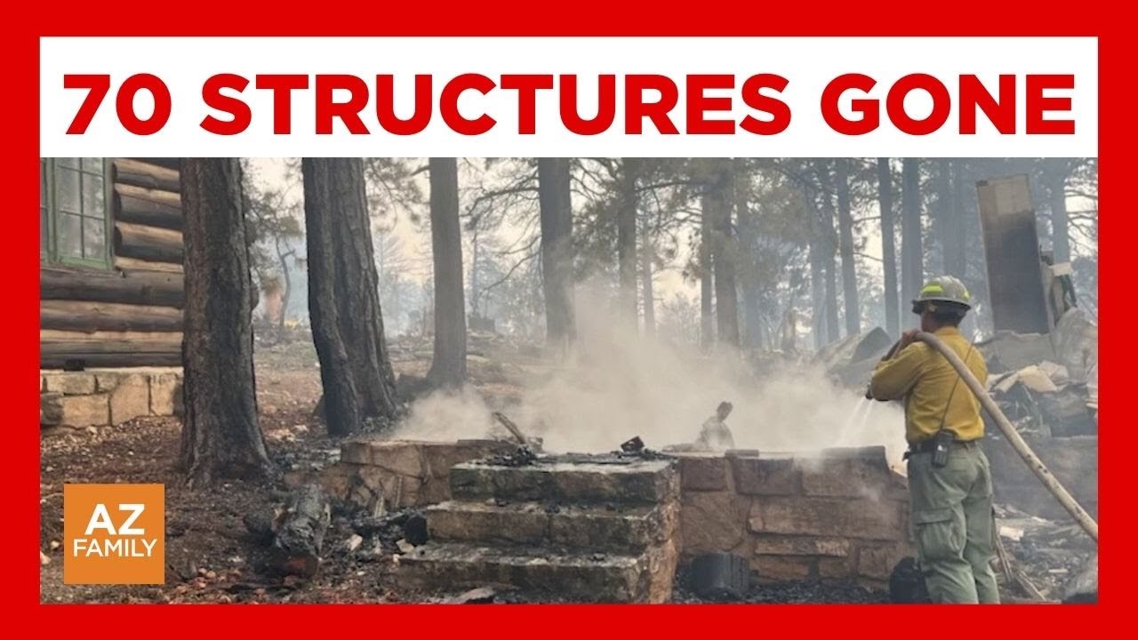 Dozens of buildings destroyed in Grand Canyon's North Rim