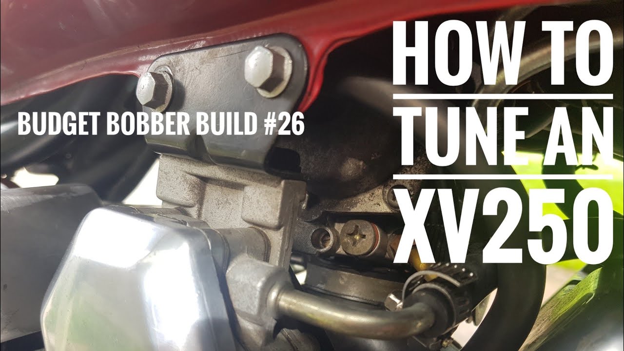 Budget Bobber Build #26 | How to Tune a Virago XV250 with Pod Filters and Drilled Exhaust