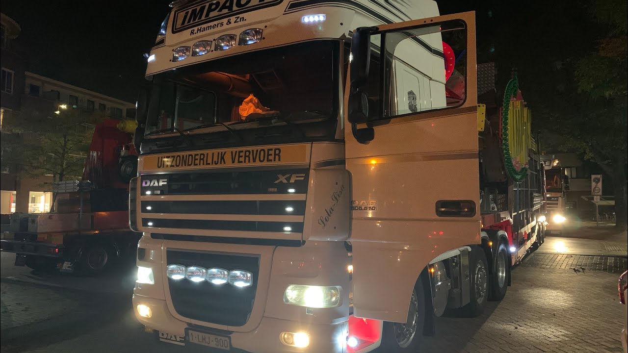 Kermis Lisse 2022 Transport en opbouw deel 1