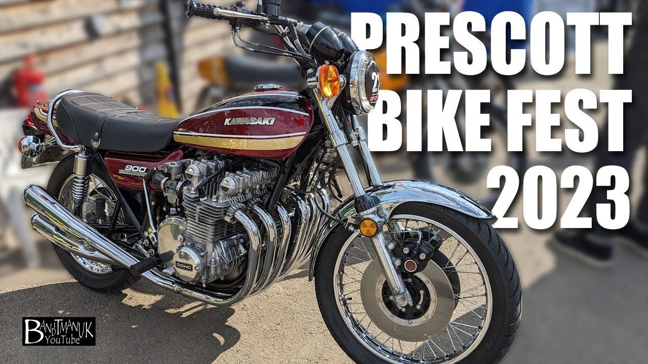Аллен Миллиард едет на Kawasaki Z1 Super Six. Прескоттский байк-фестиваль 2023 в формате 4K.