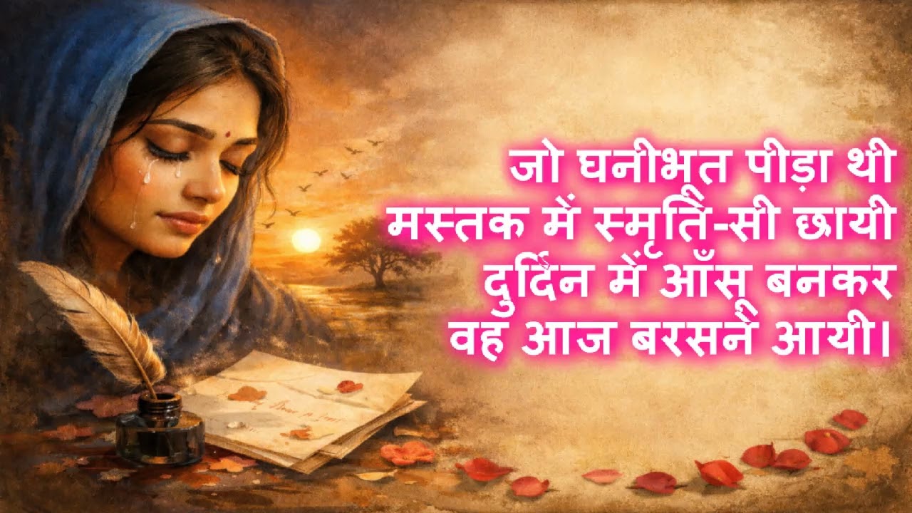 जयशंकर प्रसाद की कविता “आँसू”
