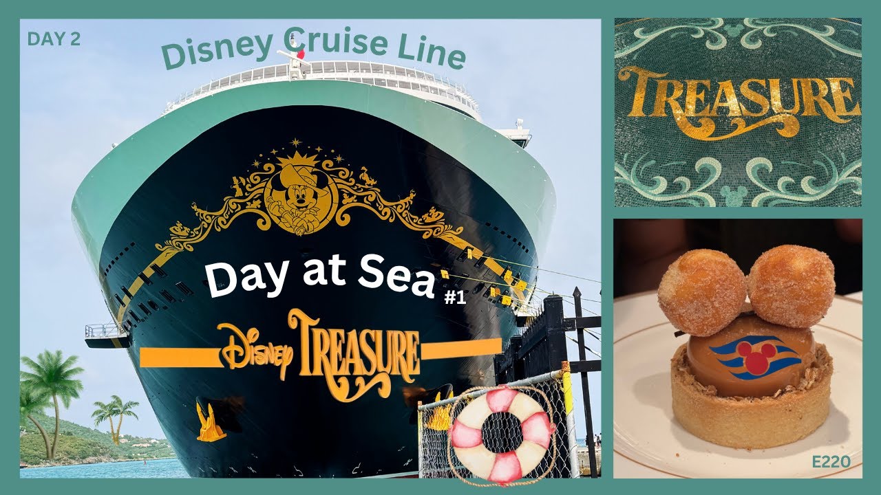 DISNEY TREASURE CRUISE - How to Spend a Day at Sea / 1923 Restaurant Breakfast & Dinner / Cove Cafe