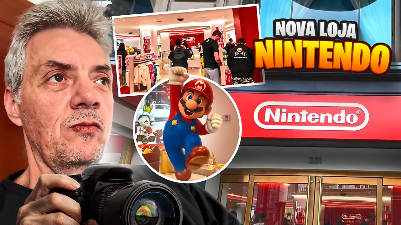 TIOZÃO FOI NA LOJA MAIS NOVA DA NINTENDO E LEVOU A GENTE!