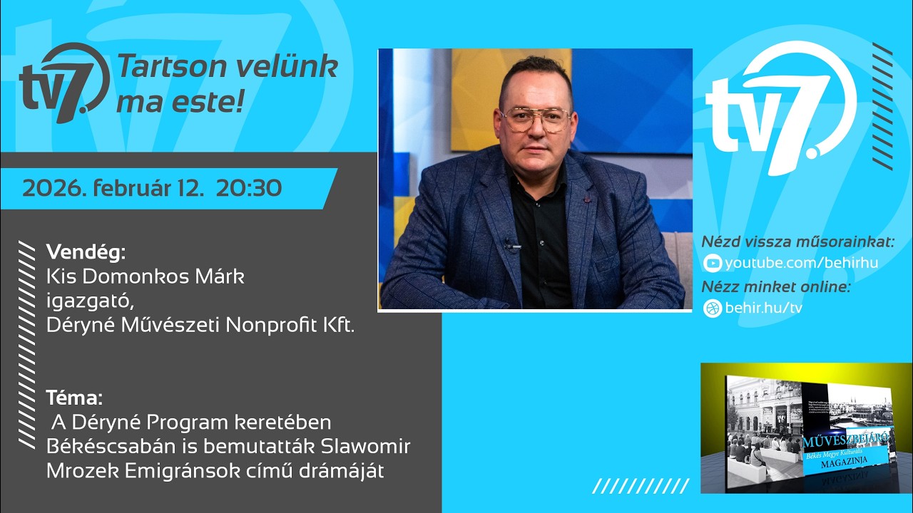 Művészbejáró - Békéscsabán is bemutatták Slawomir Mrozek Emigránsok című drámáját - 2026. 02. 12.