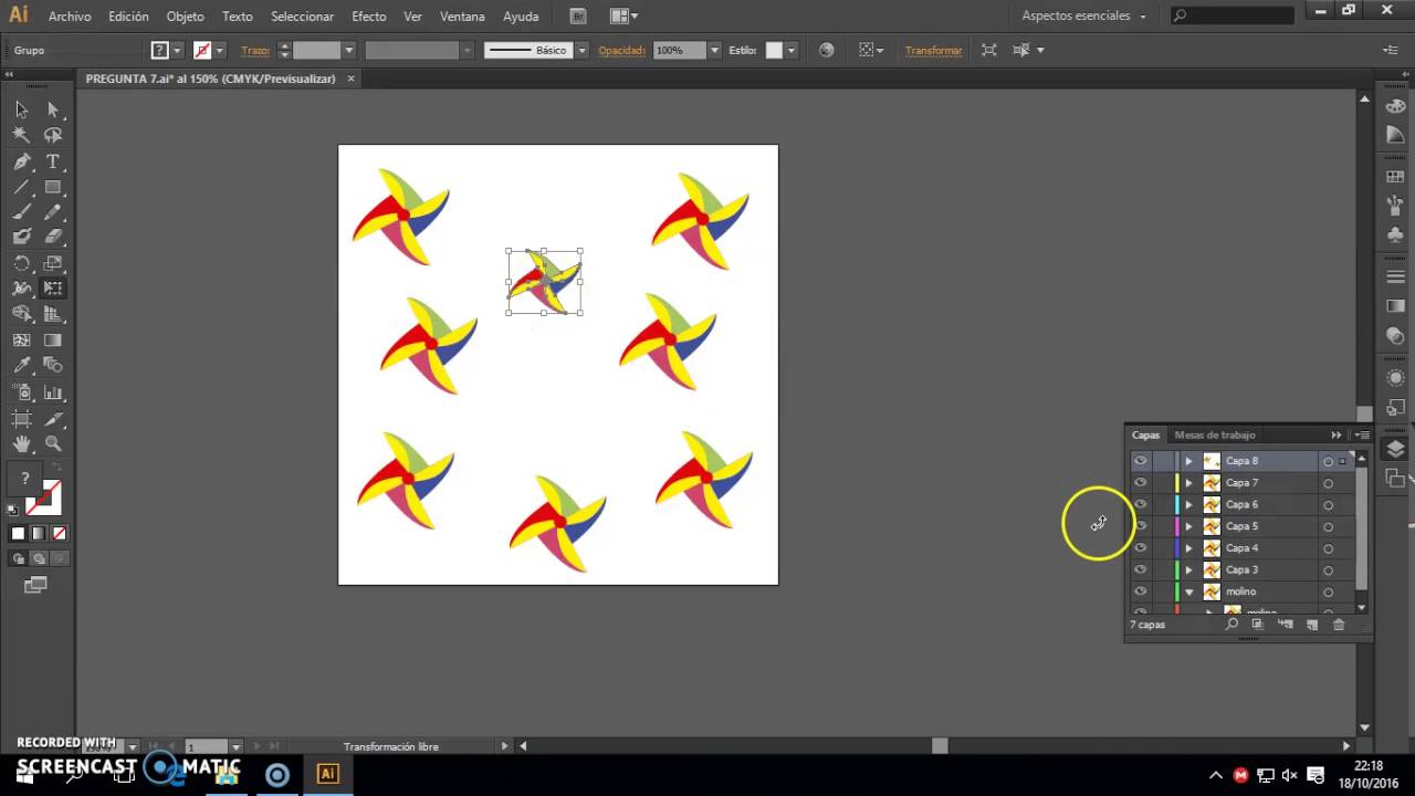 Animaci&oacute;n de objetos en Adobe Illustrator