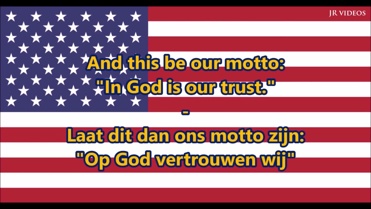Amerikaans Volkslied (EN/NL tekst) - Anthem of USA (Dutch)