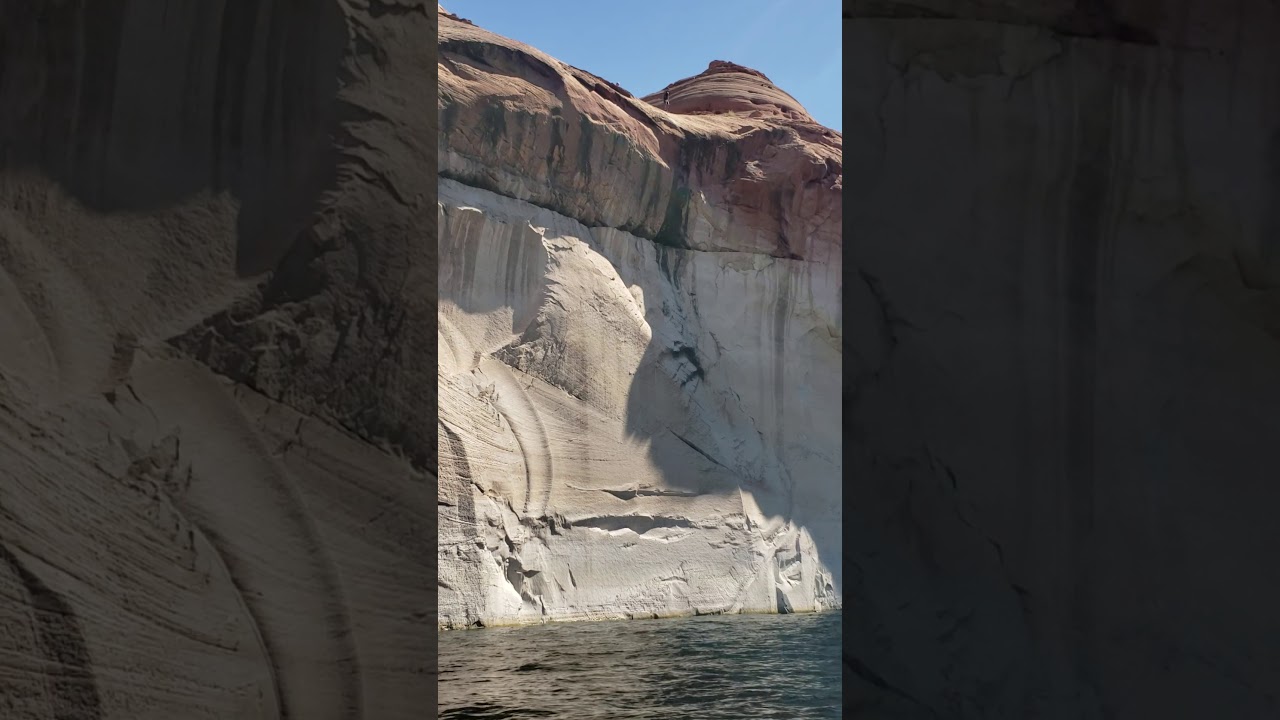 Insane 100 foot cliff jump at Lake Powell!