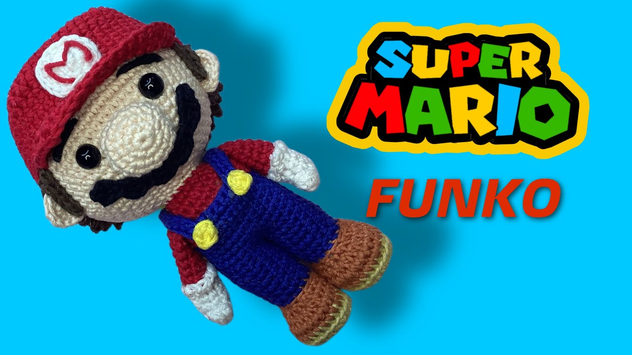 MARIO BROS FUNKO Amigurumi (SUBS🇺🇸🇧🇷) 2/3 #mariobroscrochet #mariobrosfacildehacer