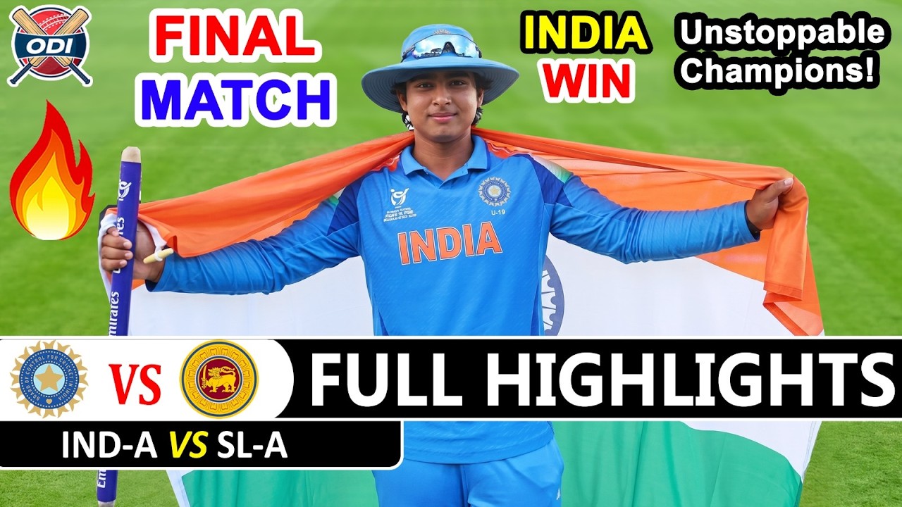 Final Match Full Highlights | India A VS Sri Lanka A Tri Series Match Highlights 2026 | India VS SL