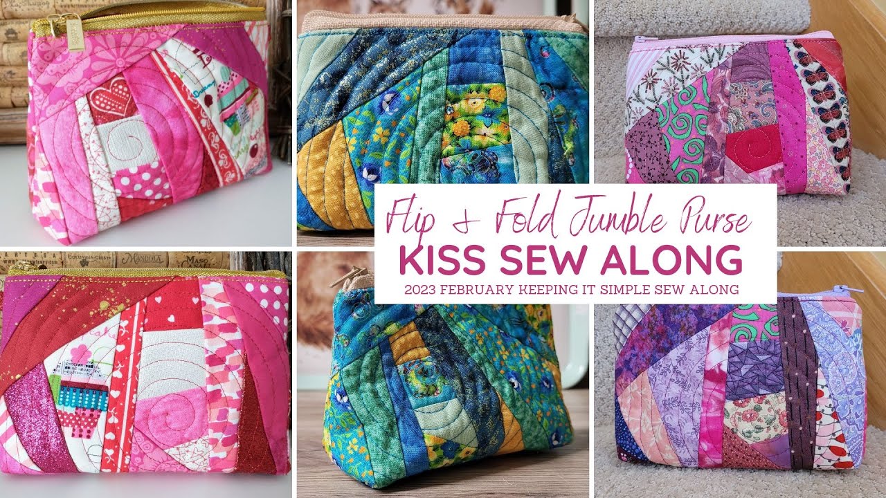 Keeping it Simple Sew Along Winners Flip & Fold Jumble Purse