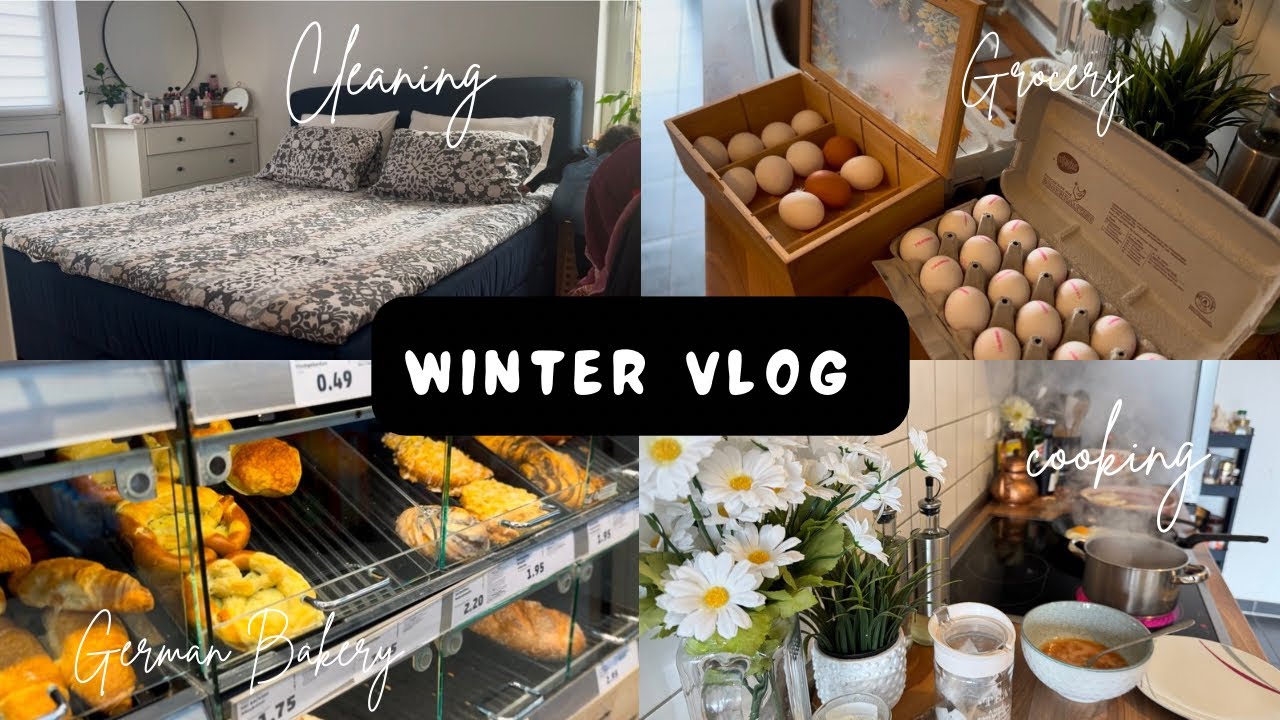 34 | Winter Vlog | A Cozy Snowy Day in Germany | Slow Living