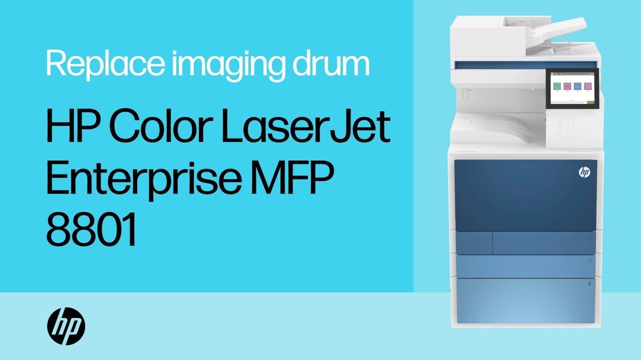 Replace the imaging drum | HP Color LaserJet Enterprise MFP 8801 printer series | HP Support